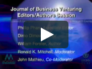 Journal of Business Venturing Session Video