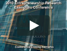 Conference Closing Remarks Video